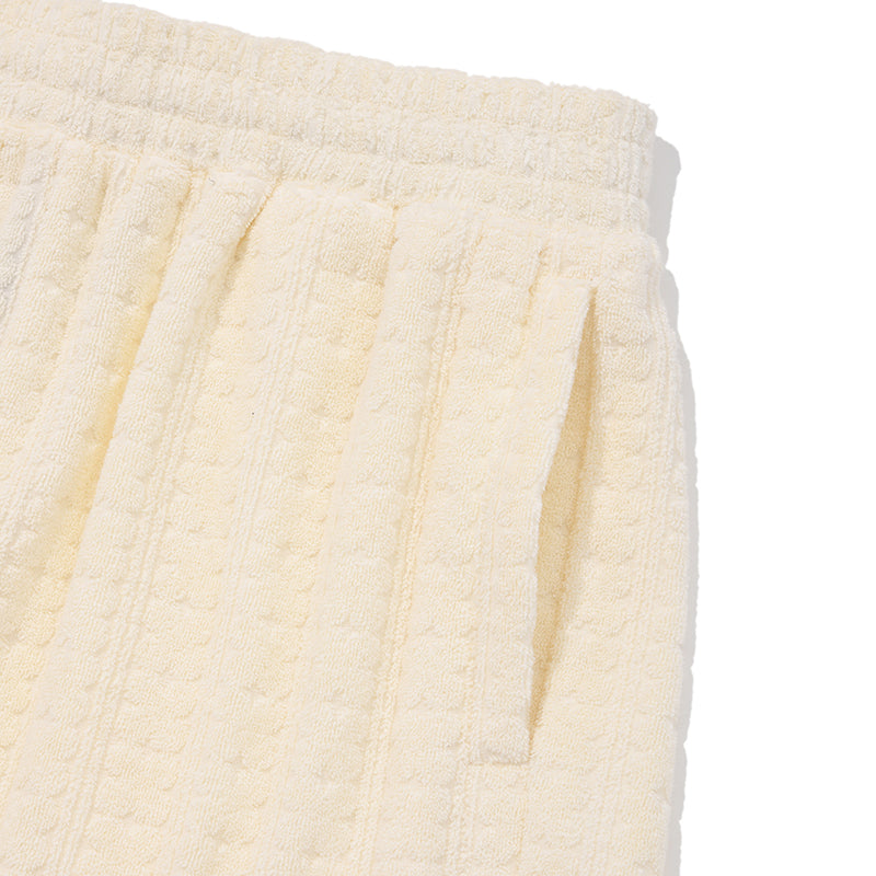 バンディングテリーショートパンツ【アイボリー】