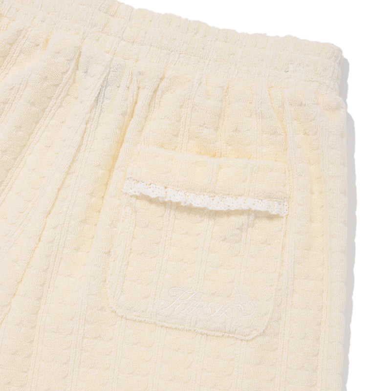 バンディングテリーショートパンツ【アイボリー】