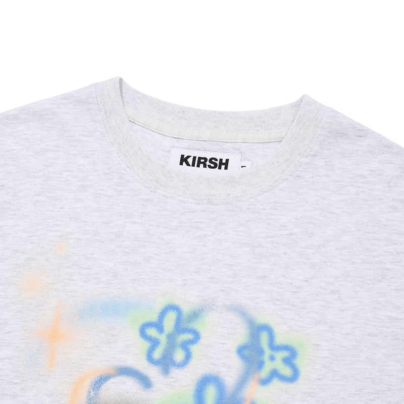 チェリーブラーグラフィックTシャツ【メランジグレー】
