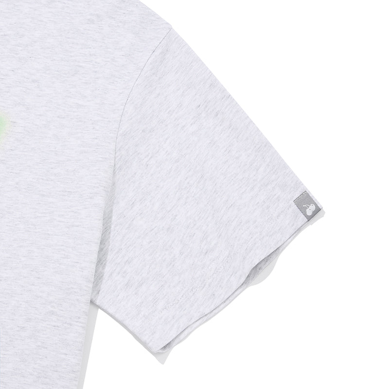チェリーブラーグラフィックTシャツ【メランジグレー】