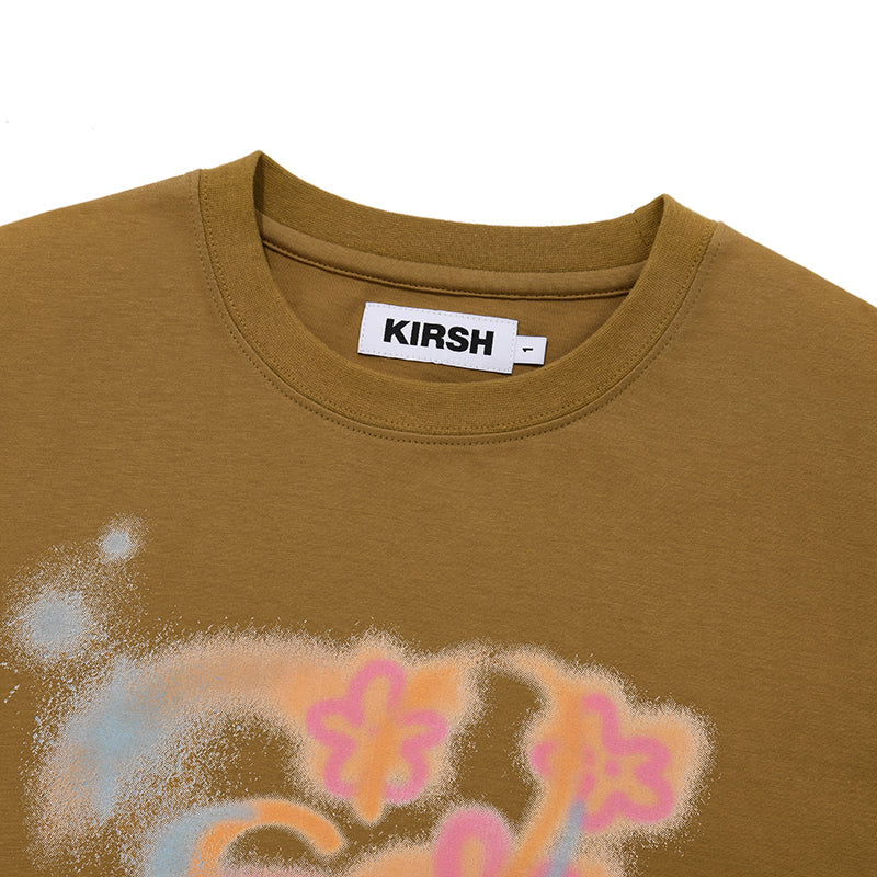 チェリーブラーグラフィックTシャツ【カーキ】
