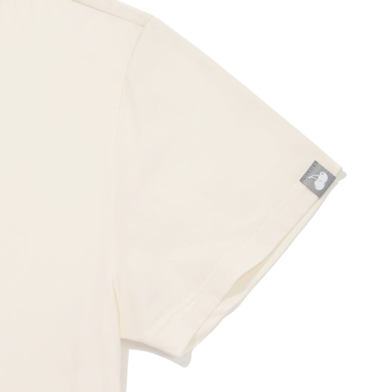 ブーケガールグラフィックTシャツ【アイボリー】