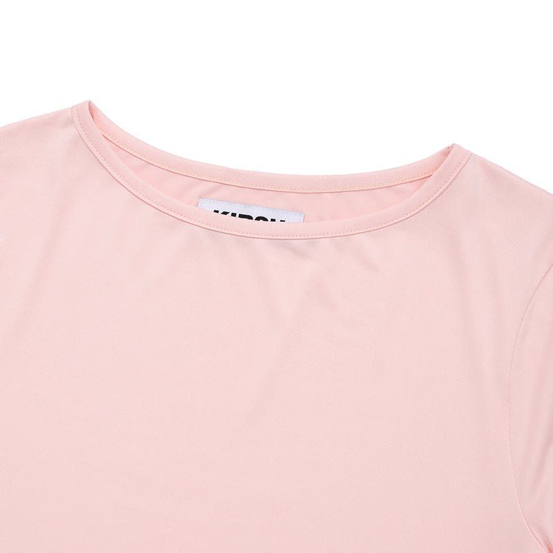 レタリングスリムフィットTシャツ【サーモン】