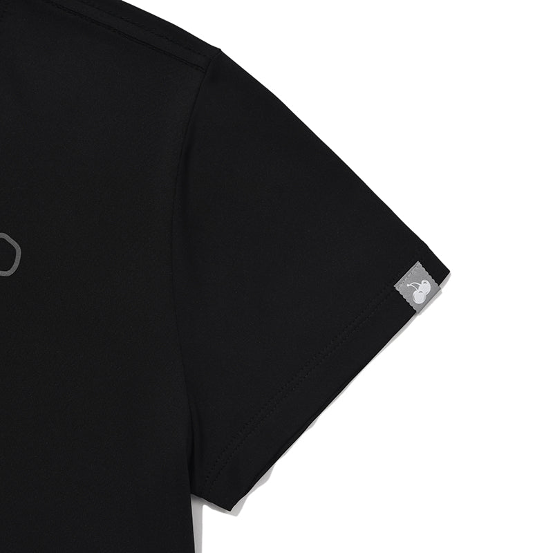 リフレクティブグラフィッククロップTシャツ【ブラック】