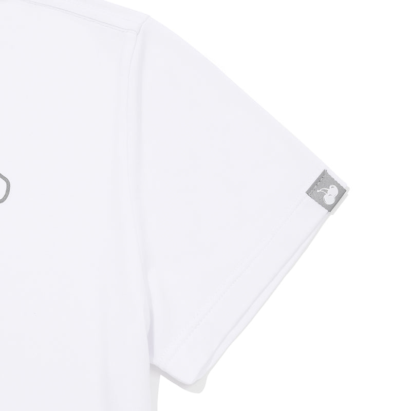 リフレクティブグラフィッククロップTシャツ【ホワイト】