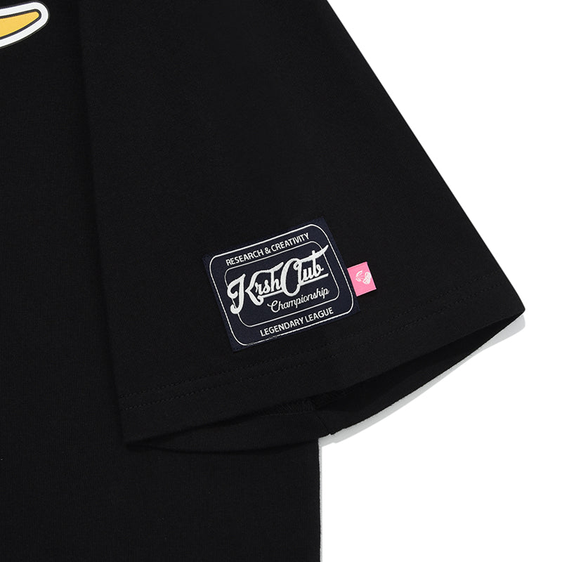 スポーティーグラフィックTシャツ【ブラック】