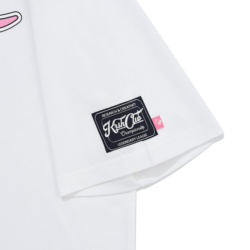 スポーティーグラフィックTシャツ【ホワイト】