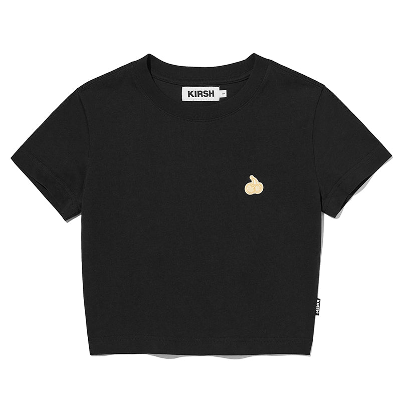 スモールチェリークロップTシャツ【ブラック】