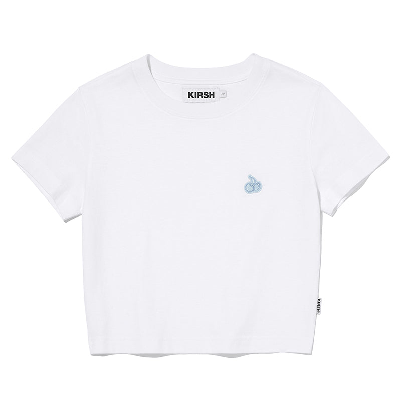 スモールチェリークロップTシャツ【ホワイト】