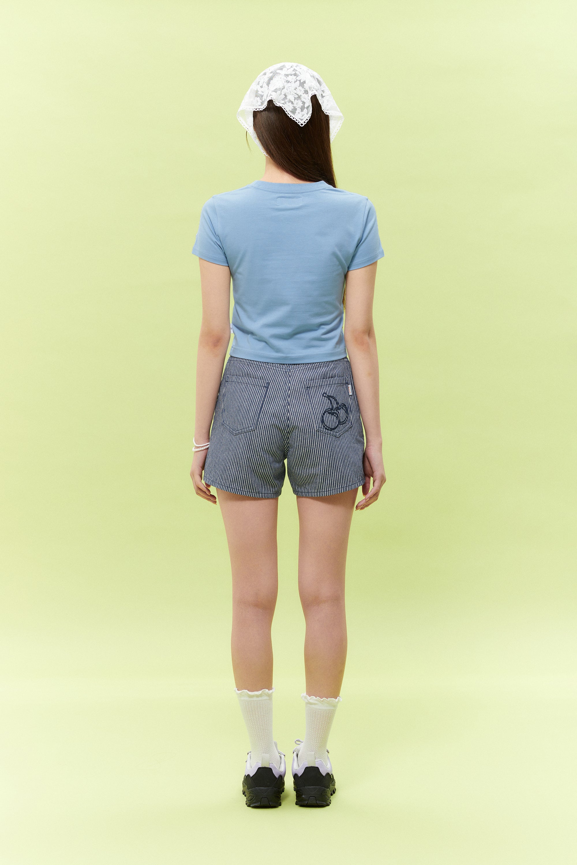 【Big Cherry Tokyo Collection】シグネチャービックチェリークロップTシャツ【ライトオレンジ】