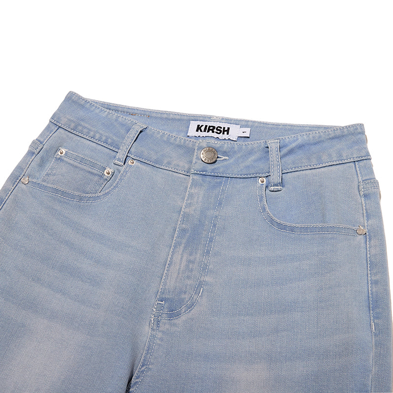 チェリースパンスリムフィットデニムパンツ【ライトブルー】