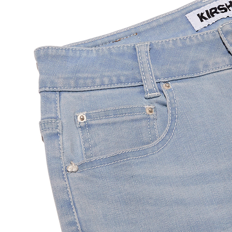 チェリースパンスリムフィットデニムパンツ【ライトブルー】