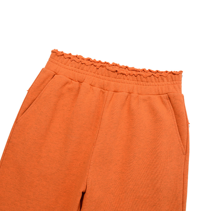 アップリケジャージパンツ【メランジオレンジ】