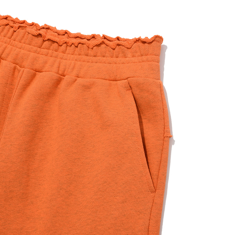 アップリケジャージパンツ【メランジオレンジ】