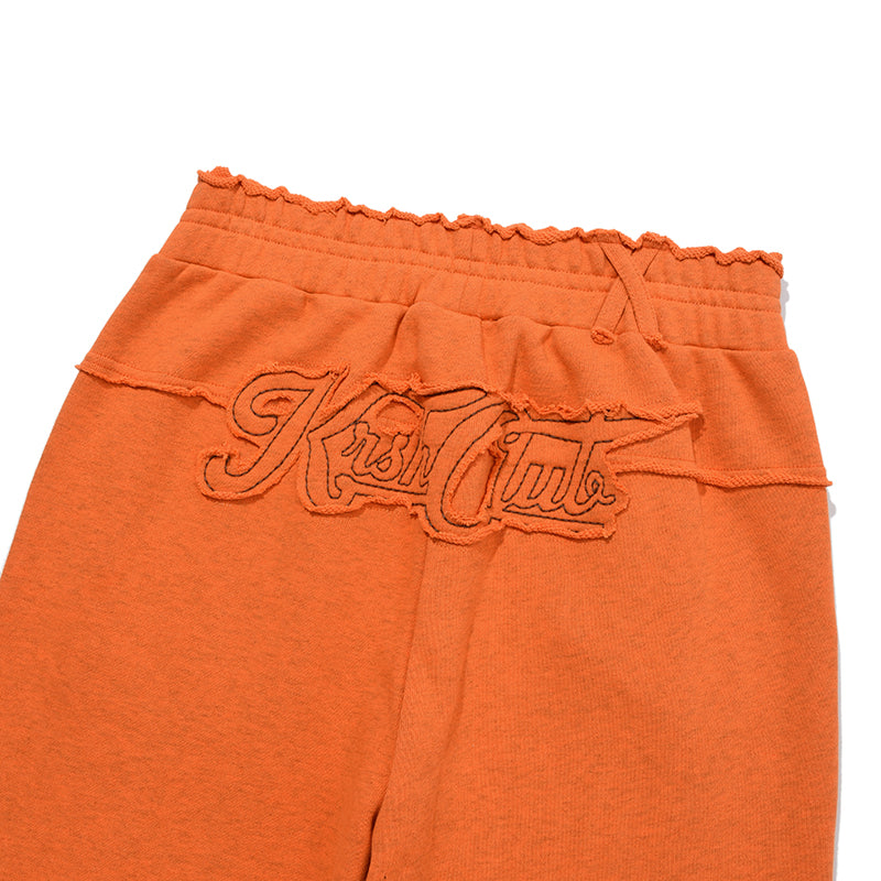 アップリケジャージパンツ【メランジグレー】