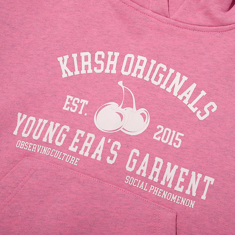 チェリーアーチロゴクロップフーディ【ピンク】