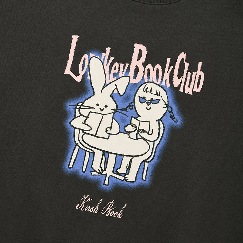 ローキーブッククラブグラフィックスウェットシャツ【スカイ】