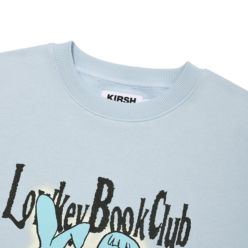 ローキーブッククラブグラフィックスウェットシャツ【スカイ】