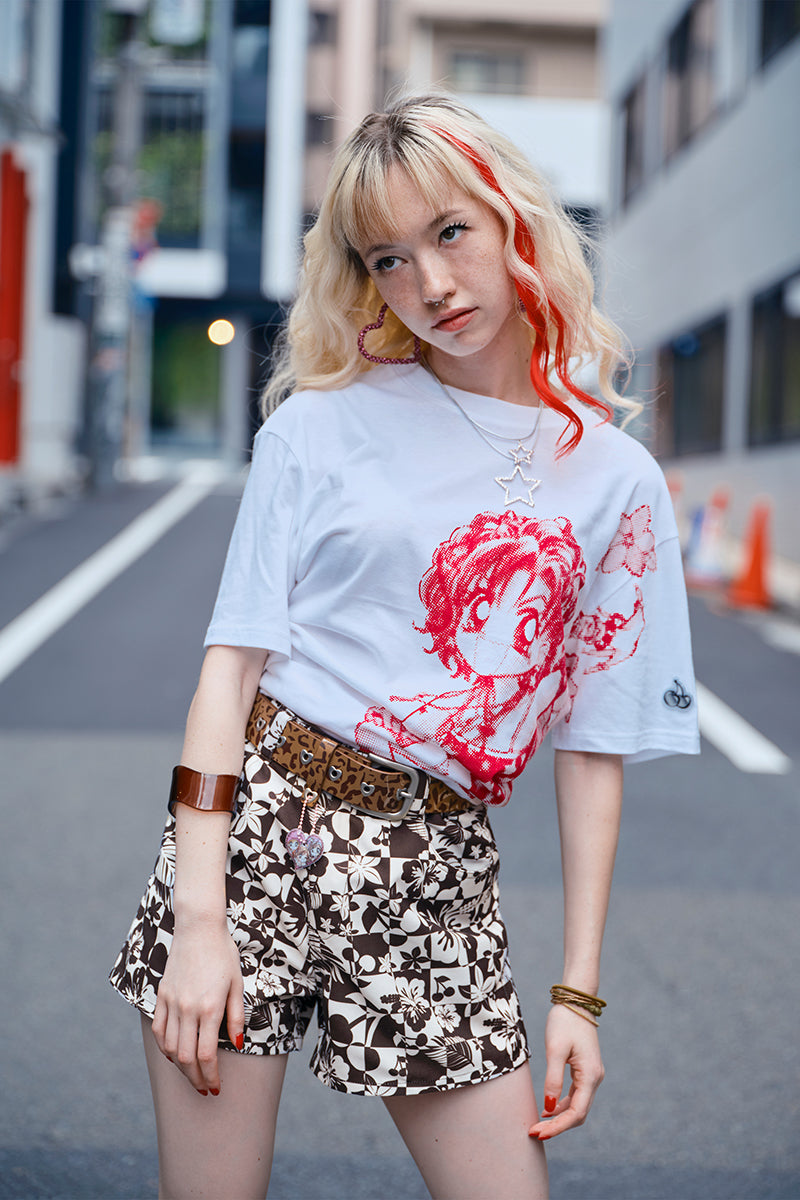KIRSH X GALS チェックボードショートパンツ【ブラウン】