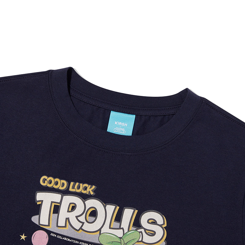 トロールレトログラフィッククロップTシャツ【ホワイト】