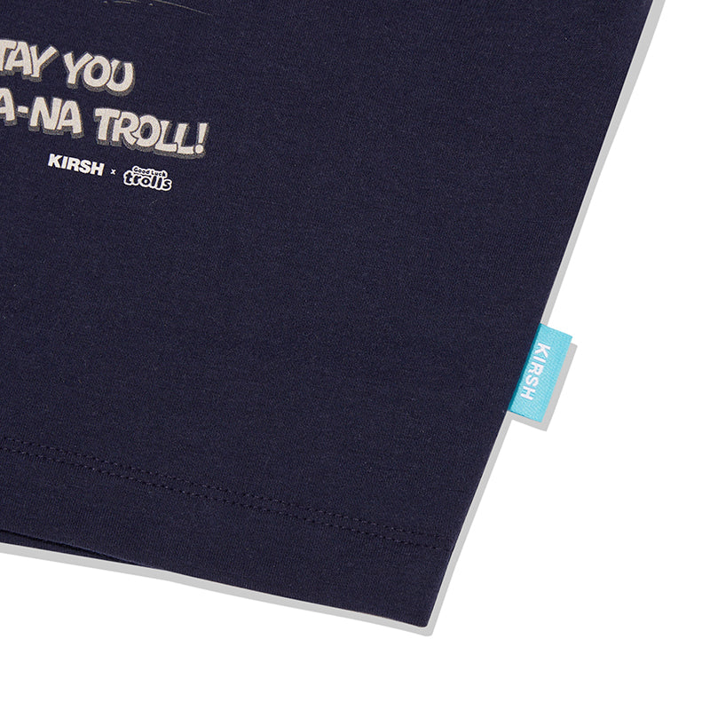 トロールレトログラフィッククロップTシャツ【ホワイト】