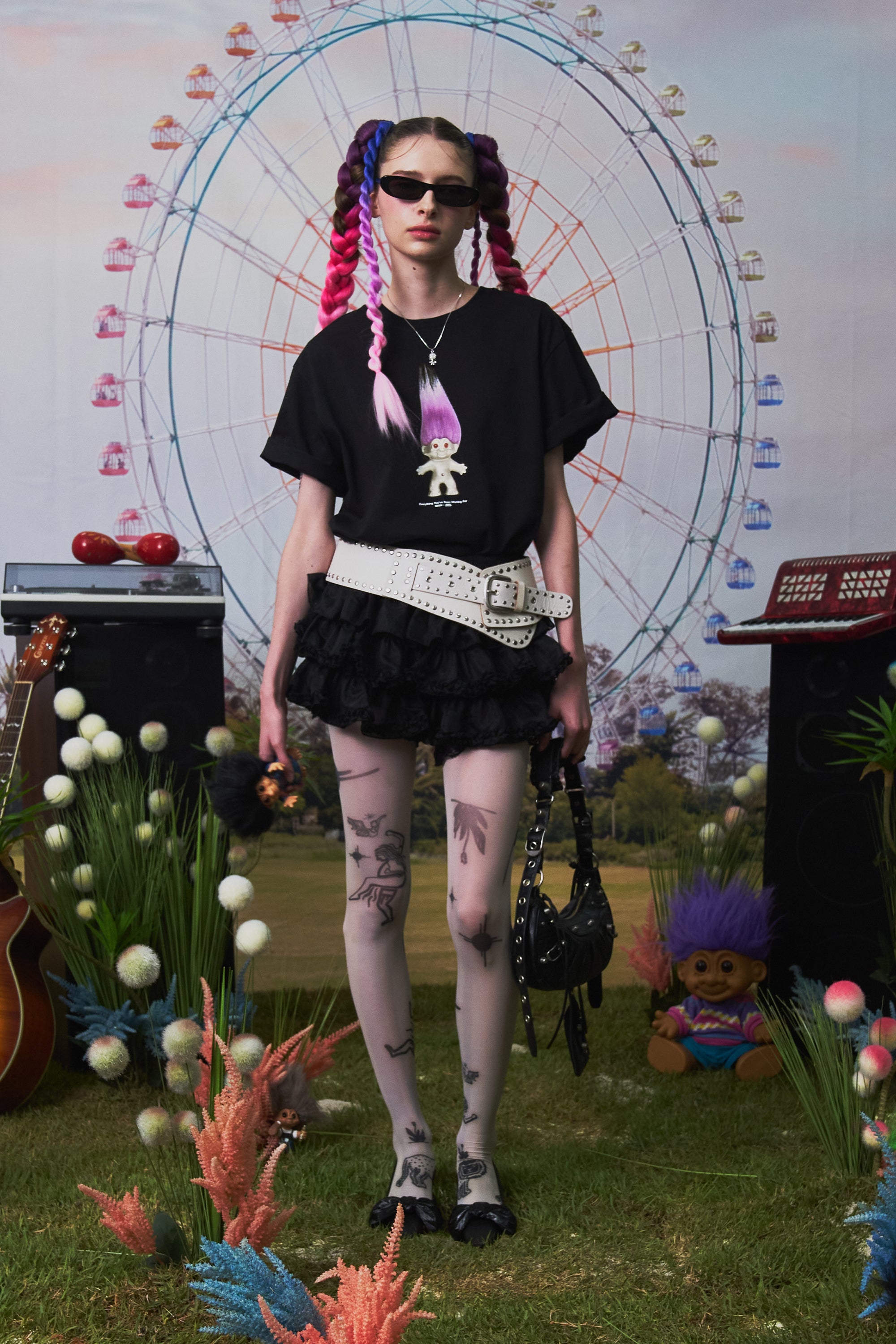 トロールフォトグラフィルーズフィットTシャツ【ブラック】