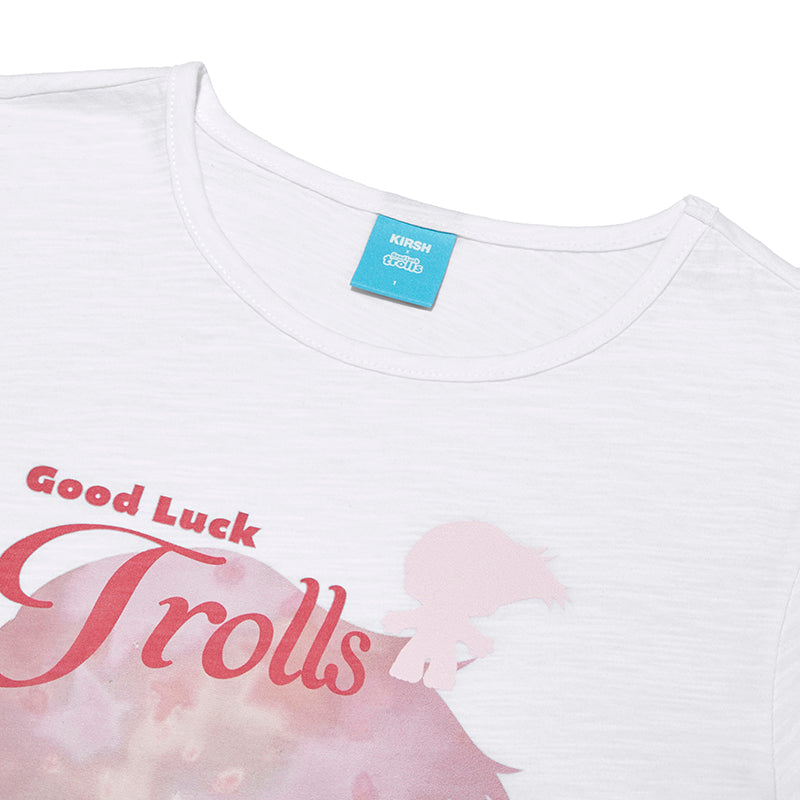 トロールシルエットスリムフィットTシャツ【ライトイエロー】