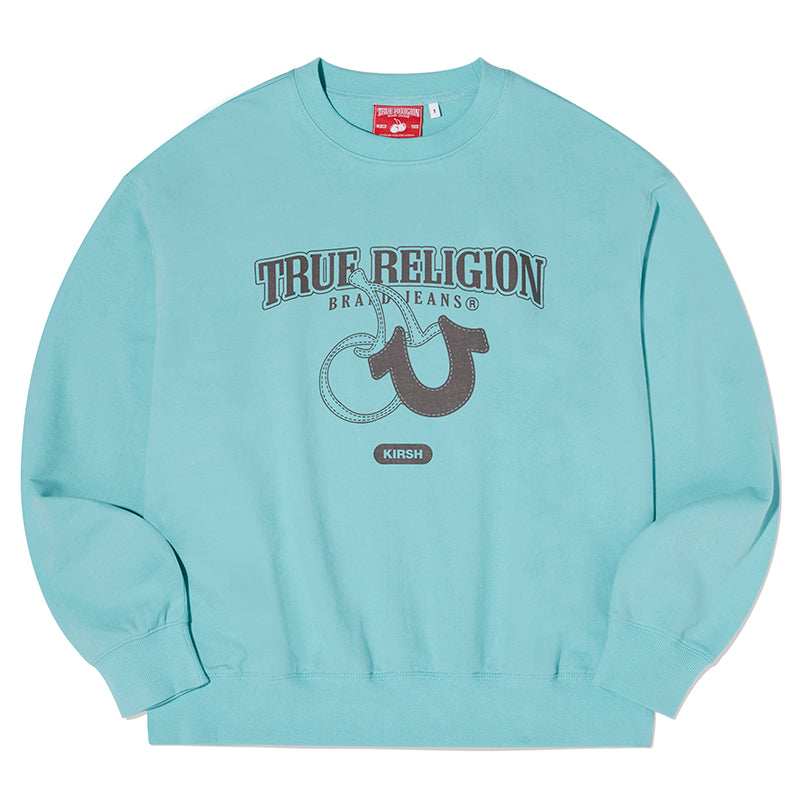 KIRSH X TRUERELIGION ロゴグラッフィックスウェット【スカイ】
