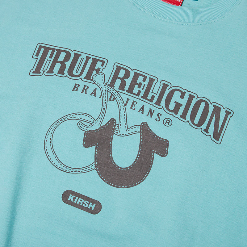 KIRSH X TRUERELIGION ロゴグラッフィックスウェット【スカイ】