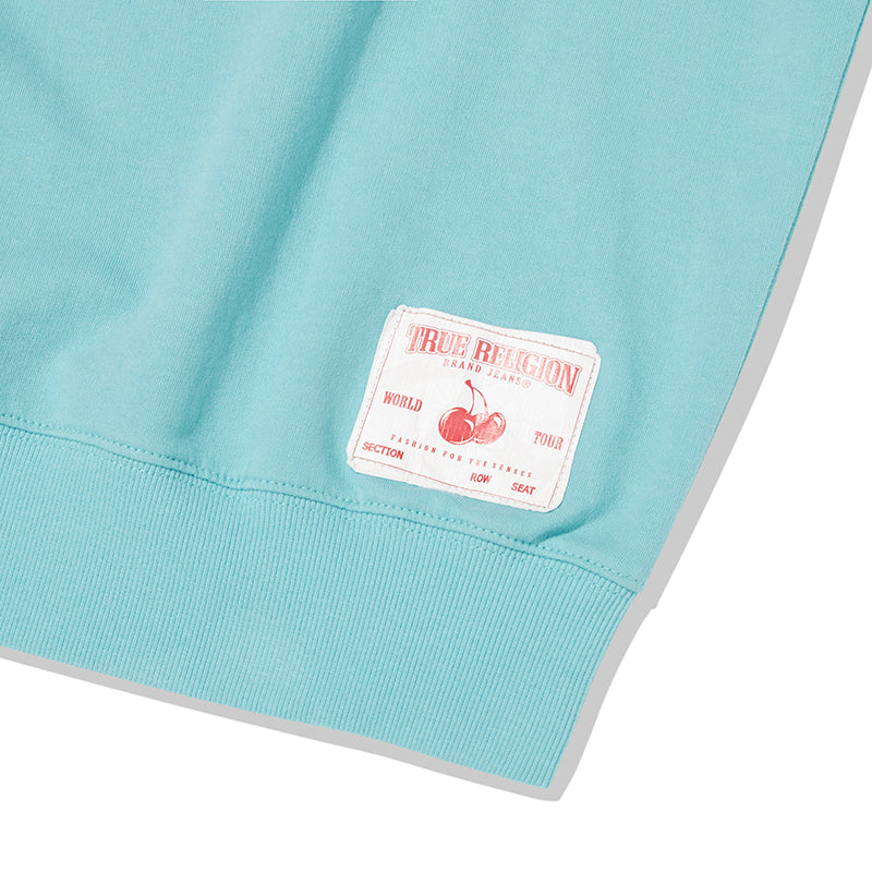 KIRSH X TRUERELIGION ロゴグラッフィックスウェット【スカイ】