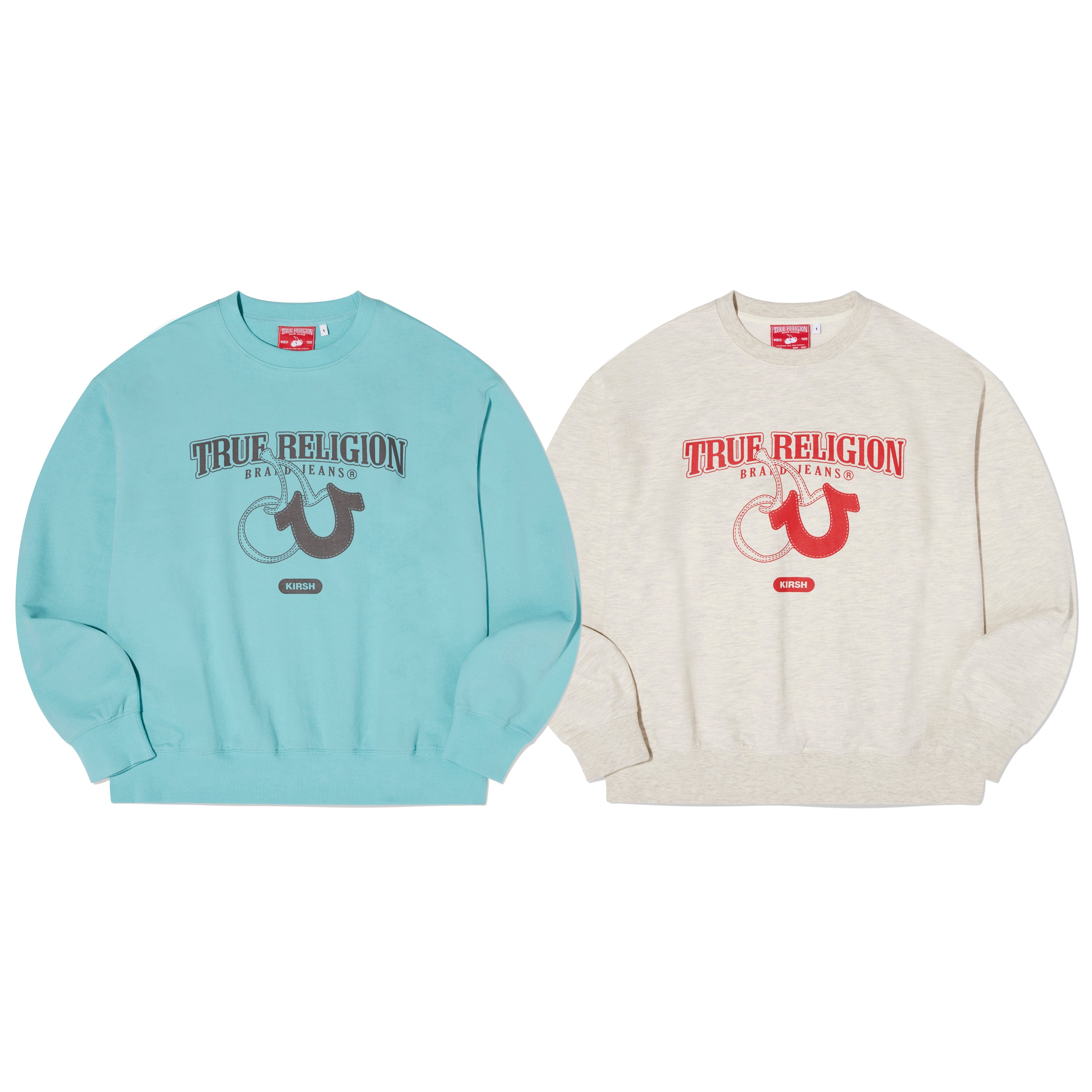 KIRSH X TRUERELIGION ロゴグラッフィックスウェット【スカイ】