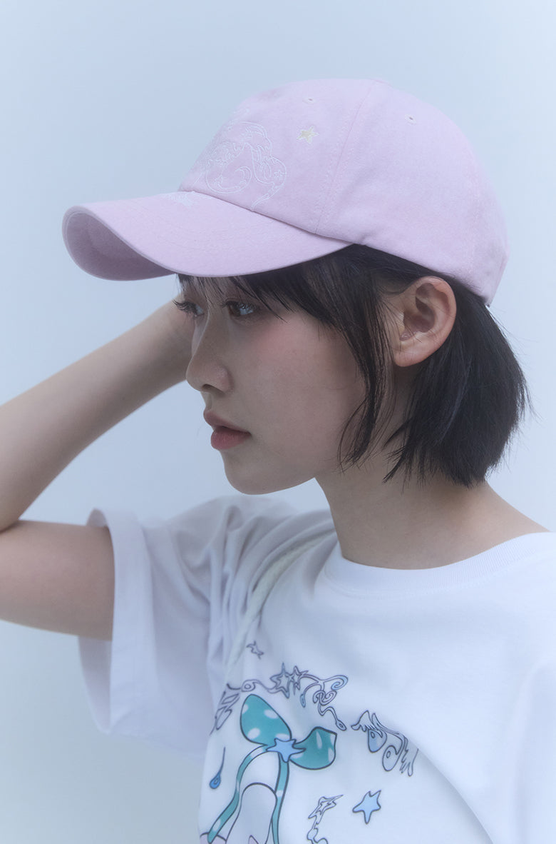 KIRSH X SUNONEBIRD エンブロイダリー ボールキャップ【ピンク】