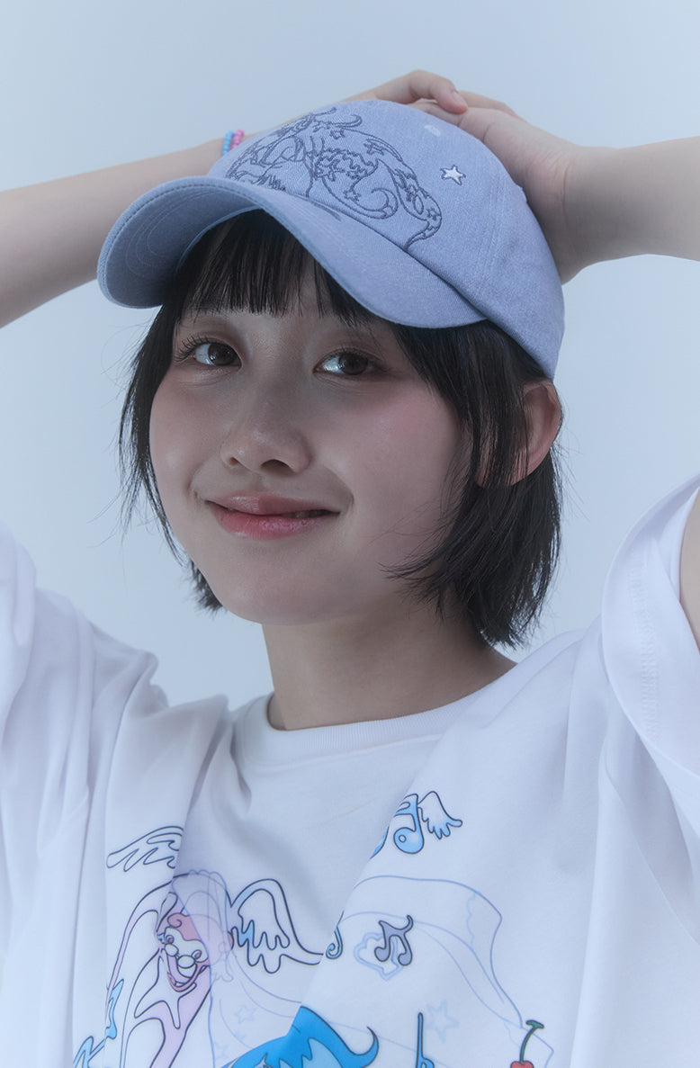 KIRSH X SUNONEBIRD エンブロイダリー ボールキャップ【スカイ】