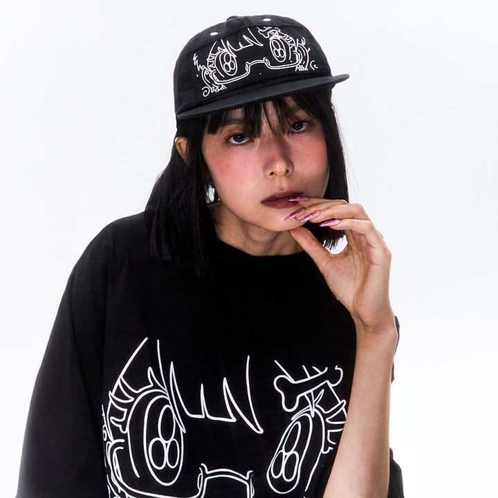 KIRSH X SUNONEBIRD アイグラフィックボールキャップ【ブラック】