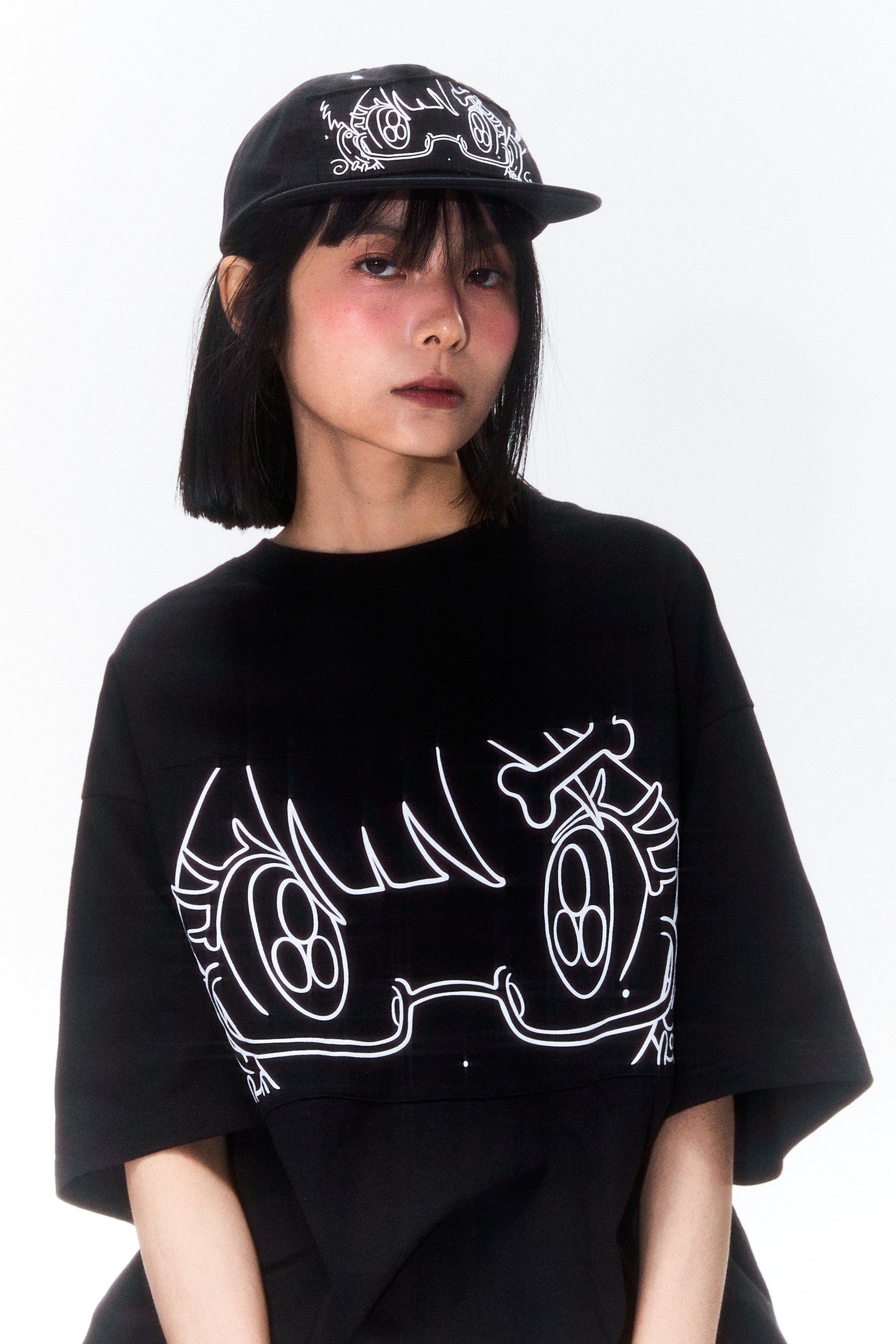 KIRSH X SUNONEBIRD アイグラフィックボールキャップ【ホワイト】