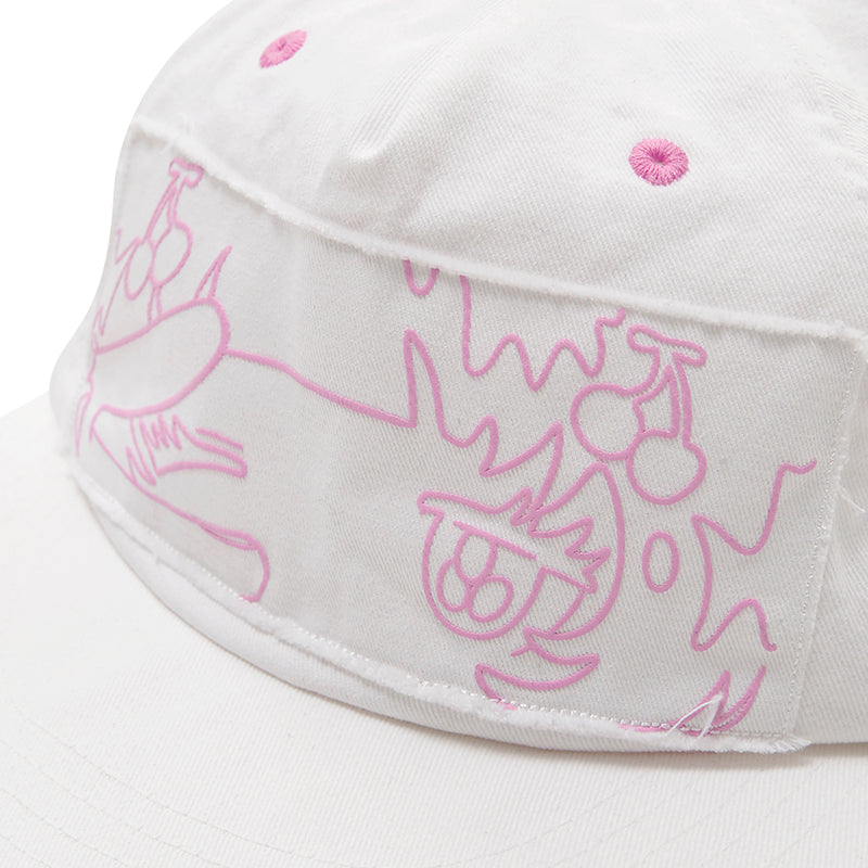 KIRSH X SUNONEBIRD アイグラフィックボールキャップ【ホワイト】