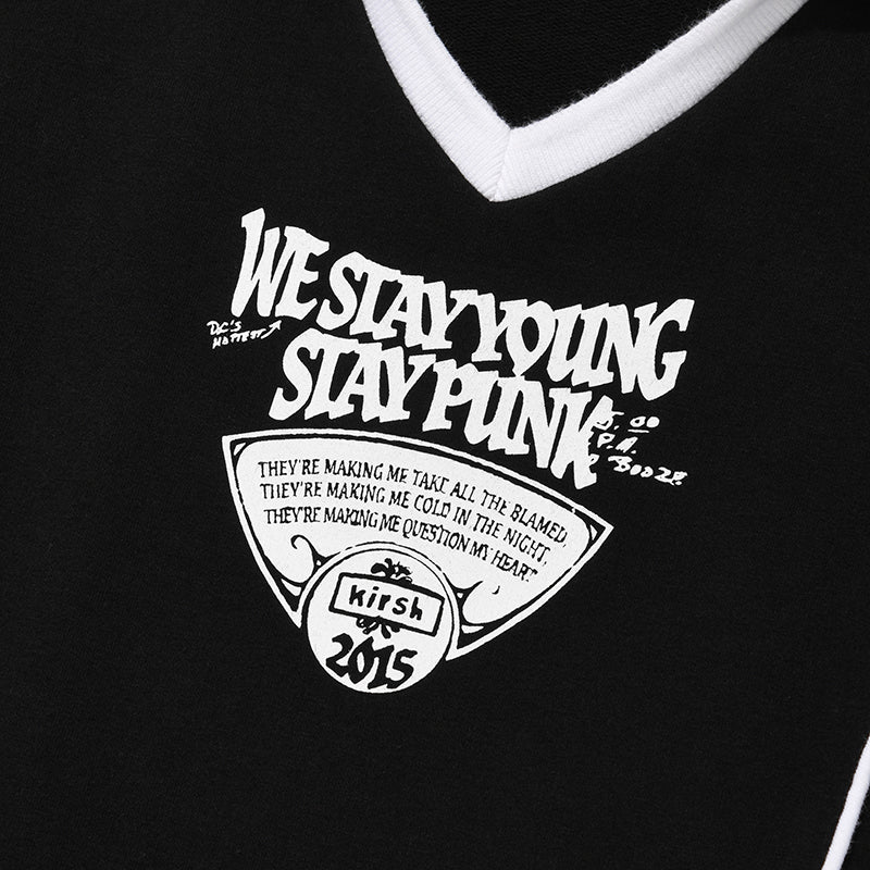 オープンカラースポーティドレス【ブラック】