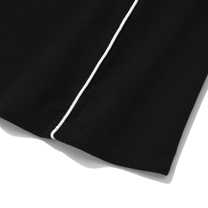 オープンカラースポーティドレス【ブラック】