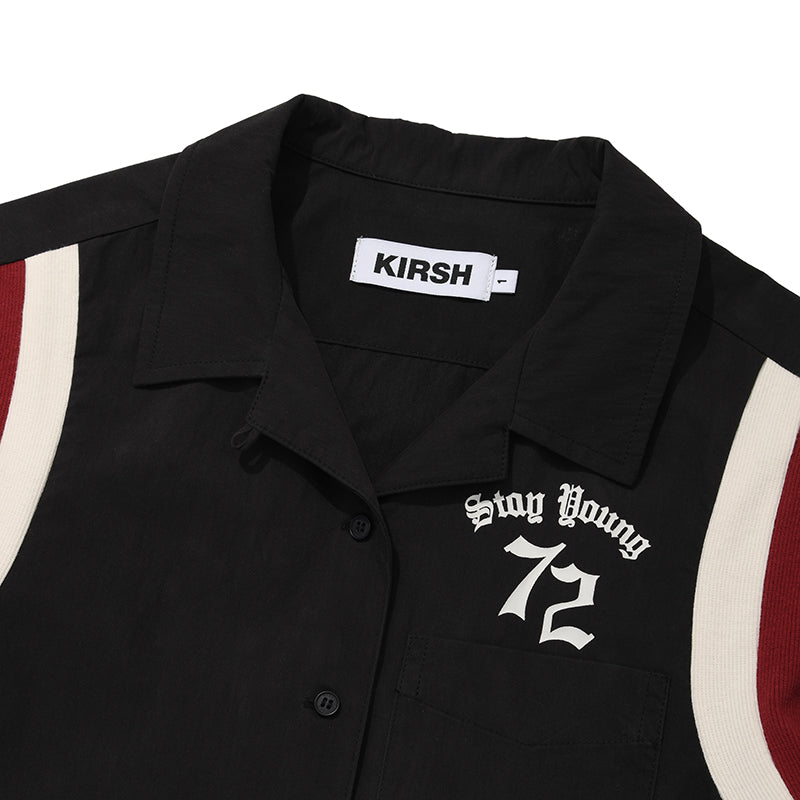 72ボーリングシャツ【ブラック】