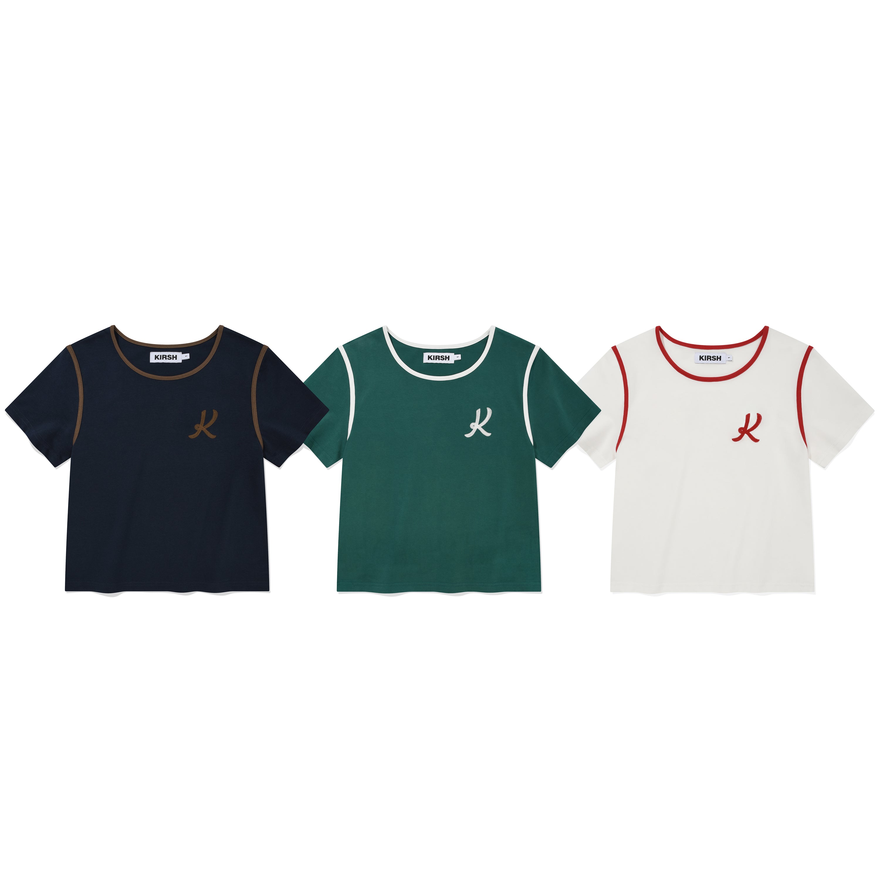 グラフィックリンガーTシャツ【ネイビー】