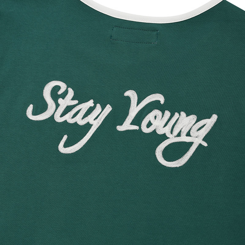 グラフィックリンガーTシャツ【ネイビー】