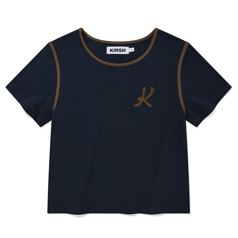 グラフィックリンガーTシャツ【ネイビー】