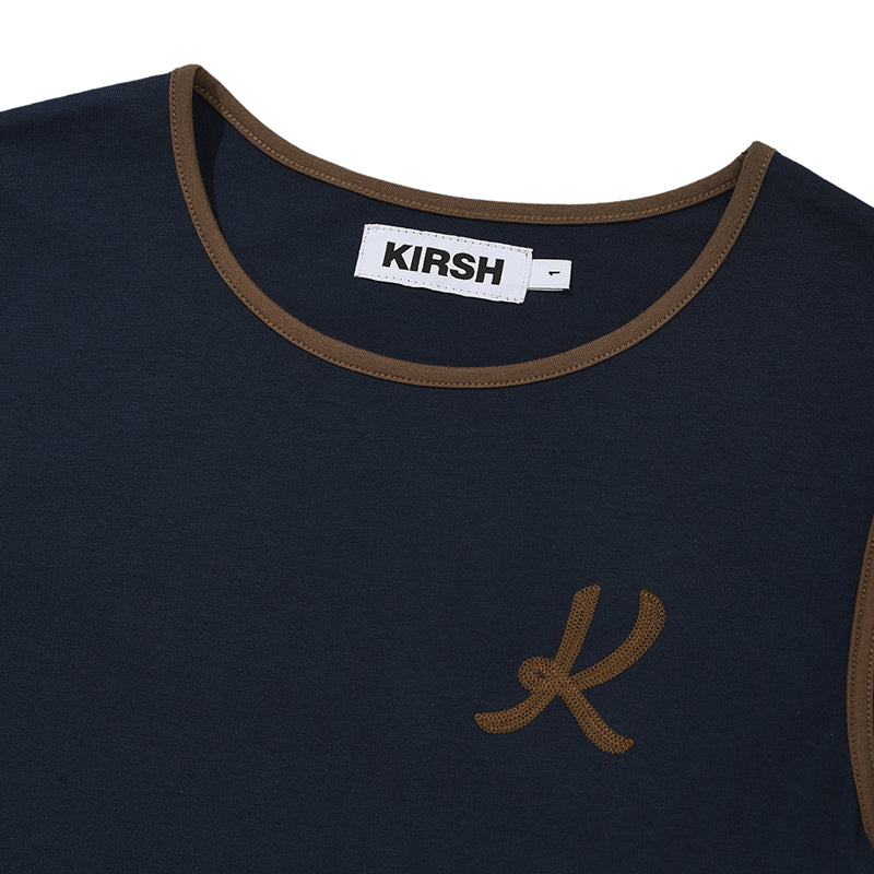 グラフィックリンガーTシャツ【ネイビー】