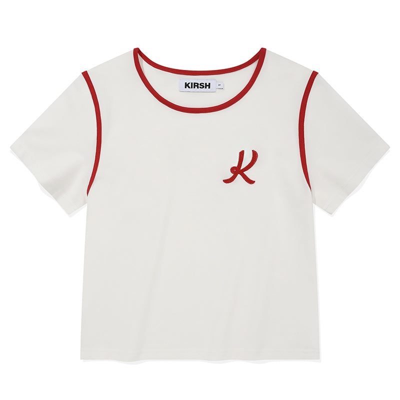 グラフィックリンガーTシャツ【ネイビー】