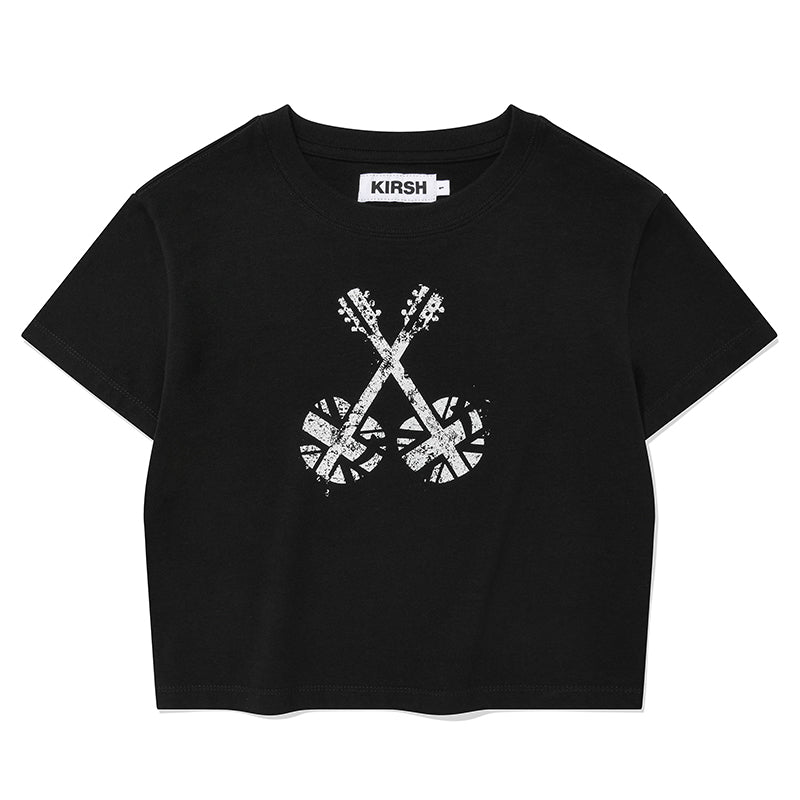ユニオンジャッククロップTシャツ【ブラック】