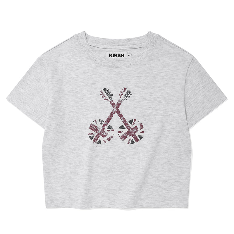 ユニオンジャッククロップTシャツ【ブラック】