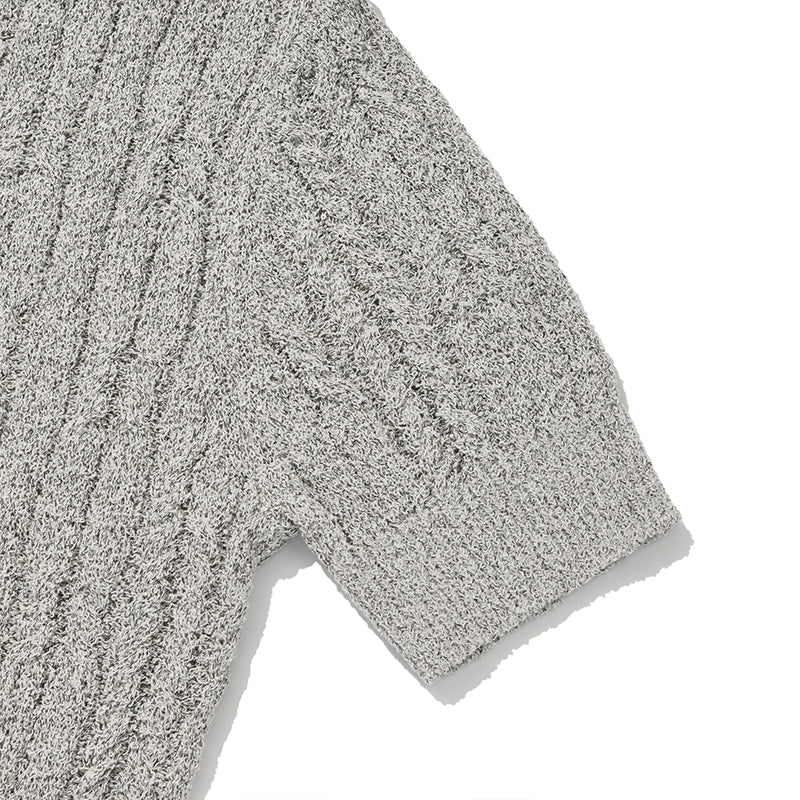 KIRSHプレーンバックホールポイントニット【GRAY】