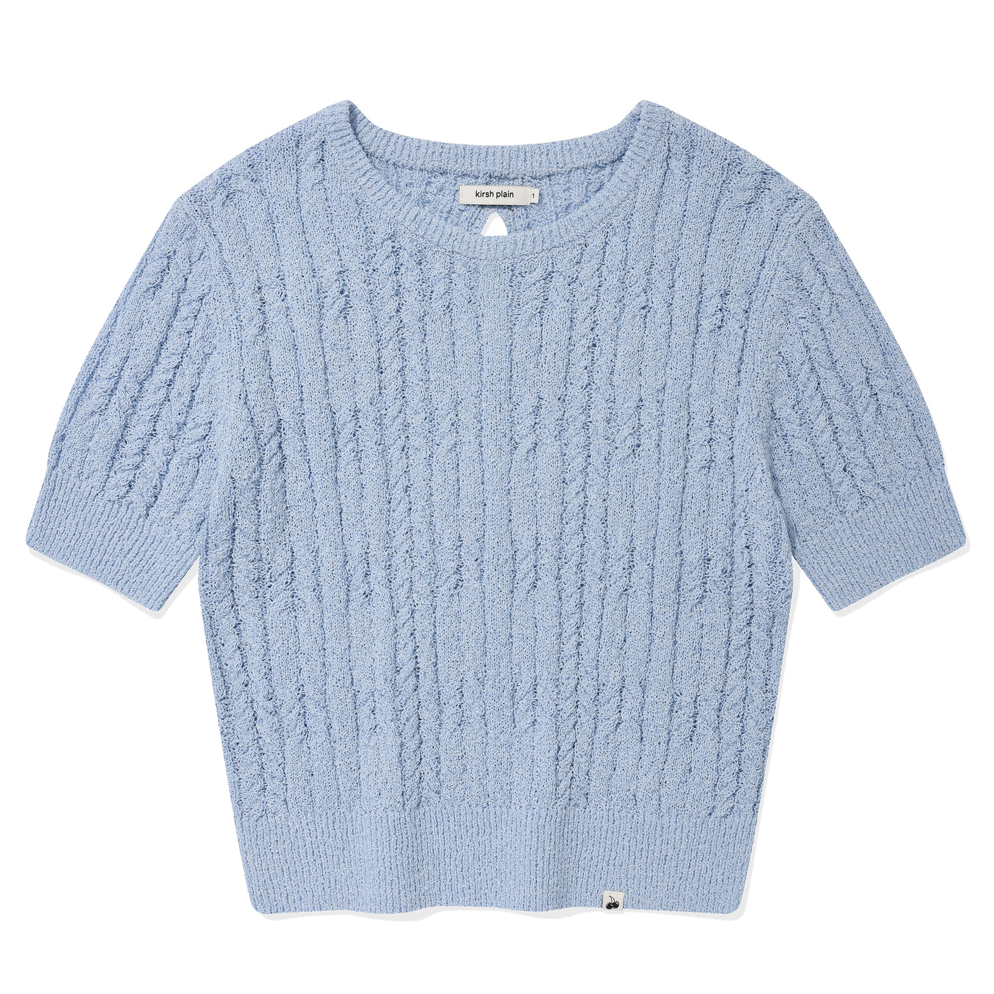 KIRSHプレーンバックホールポイントニット【GRAY】