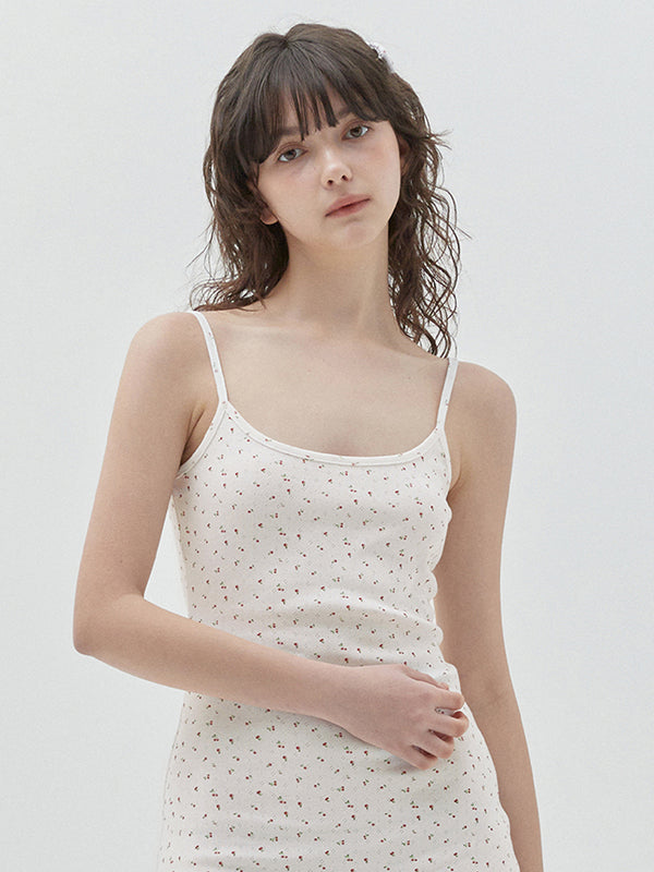 KIRSHプレーンチェリースリムフィットスリーブレスドレス【ホワイト】