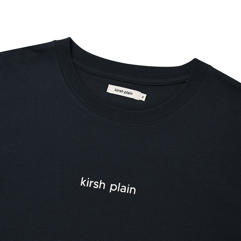 KIRSHプレーンワーディングポイントTシャツ【ダークネイビー】